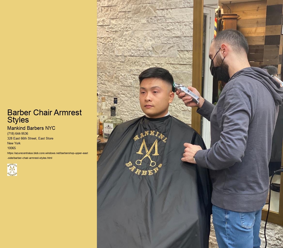 Can the armrests be customized or replaced to match the overall aesthetic of the barber shop?