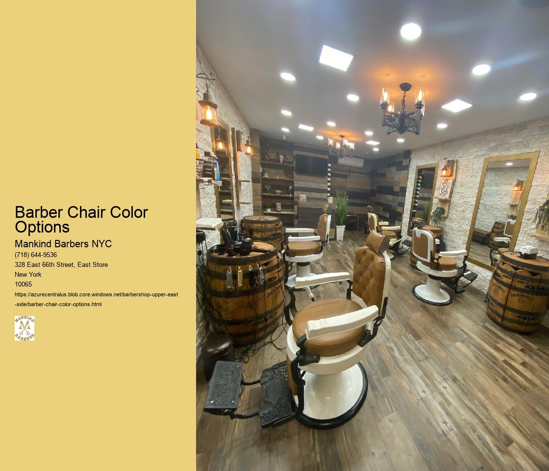 Barber Chair Color Options