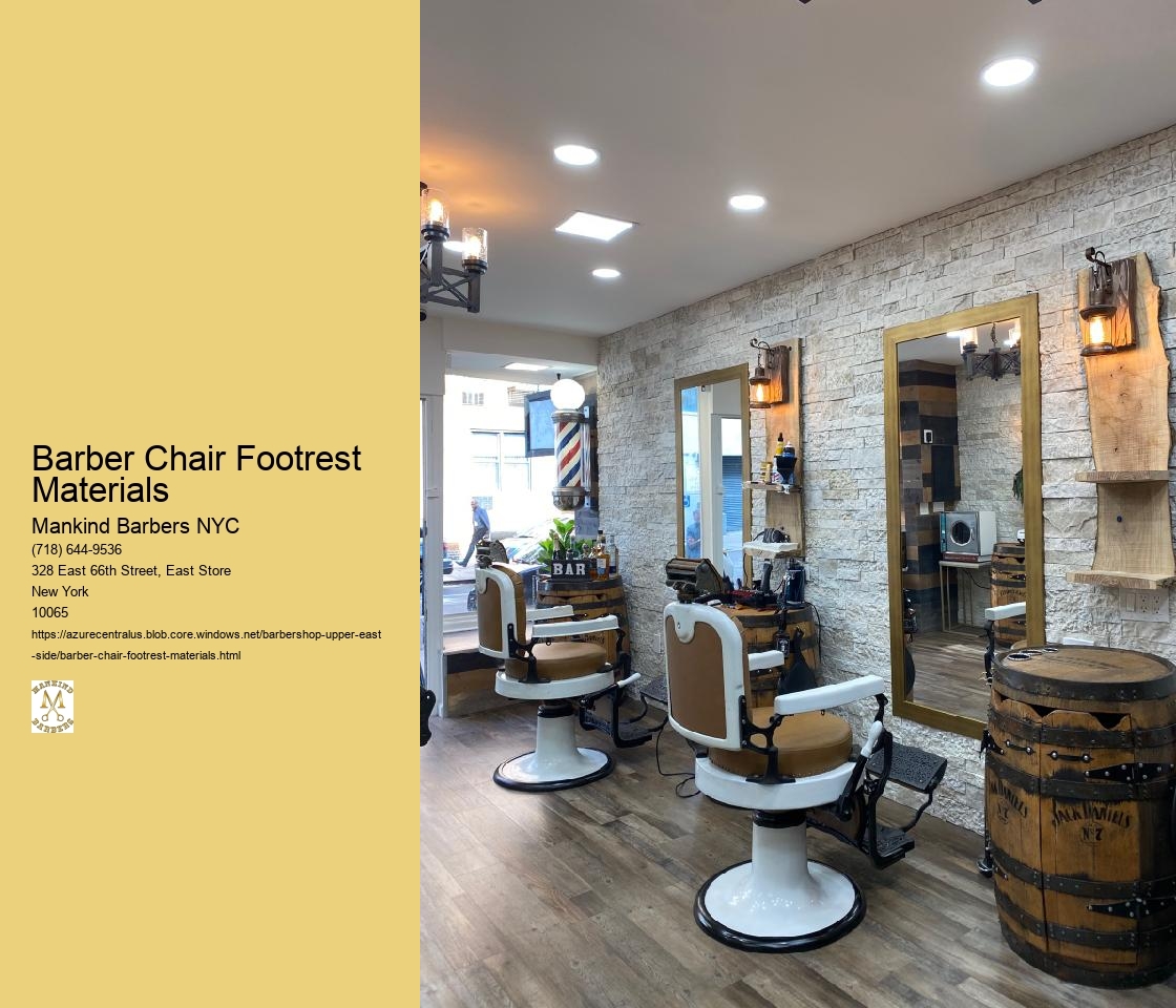 Barber Chair Footrest Materials