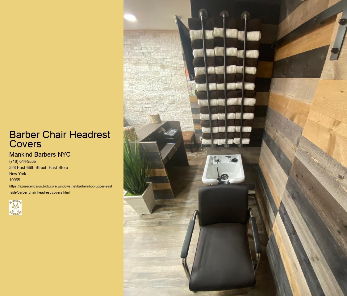 Barber Chair Headrest Covers