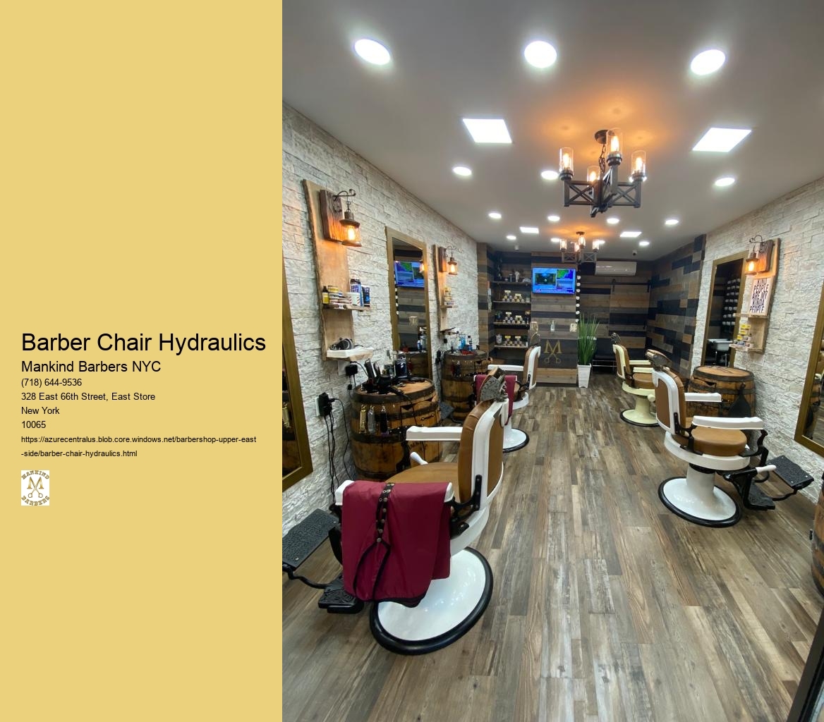 What safety precautions should be taken when working with barber chair hydraulics?