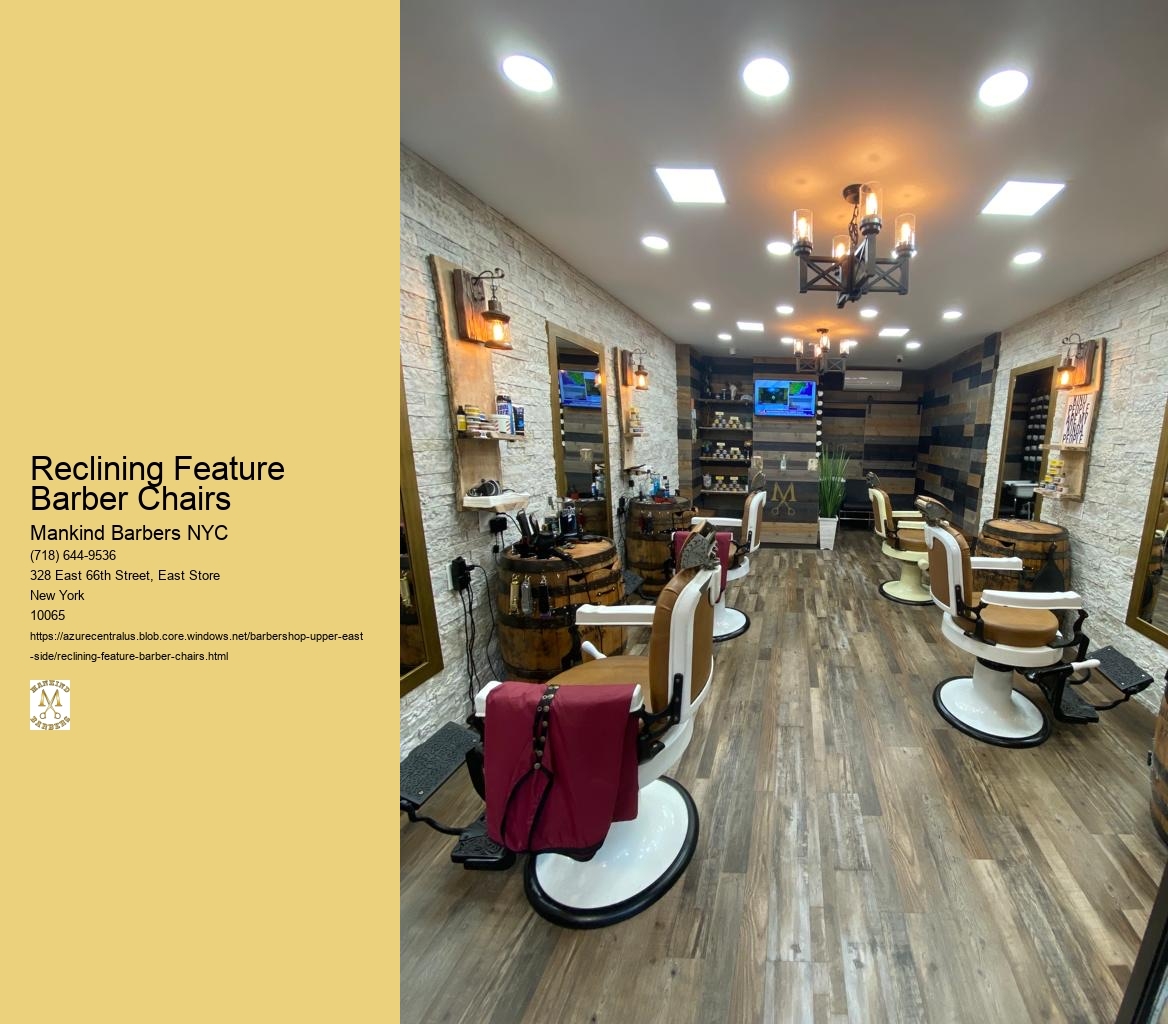 Are the reclining feature barber chairs equipped with a footrest for added client relaxation?