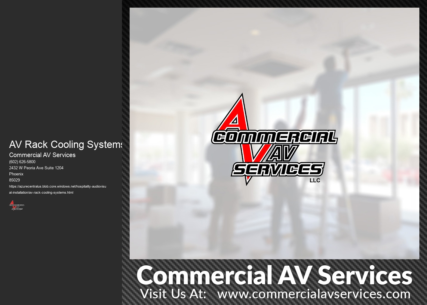 What are the key factors to consider when selecting a cooling system for an AV rack?