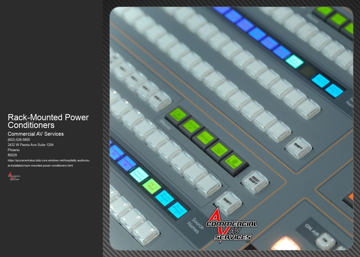 Are there any specific maintenance requirements for rack-mounted power conditioners?