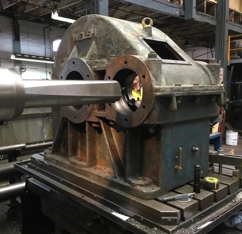 Are there specific considerations to keep in mind when welding aluminum gearbox housings?