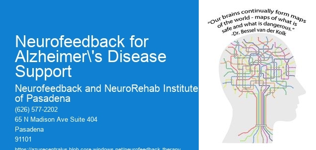 What research or clinical evidence supports the use of neurofeedback for individuals with Alzheimer's disease?