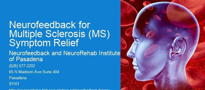 What are the potential side effects or risks associated with neurofeedback therapy for MS symptom relief?