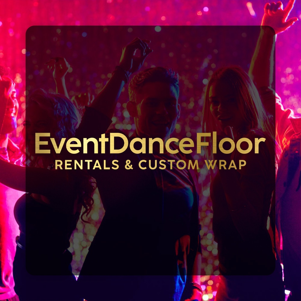 Are there any safety precautions that need to be taken when using an abstract vinyl dance floor for dance performances?