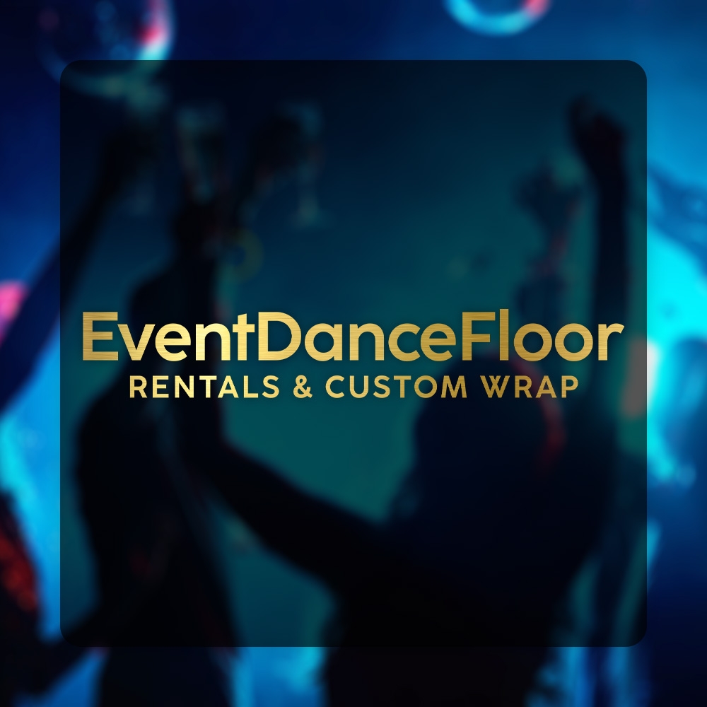 What is the recommended cleaning and maintenance process for the bronze vinyl dance floor?
