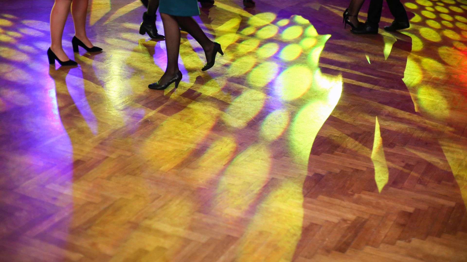 Fluorescent Vinyl Dance Floor