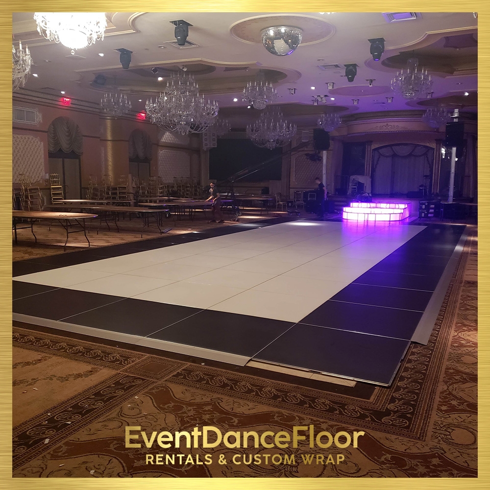 How do you clean and maintain a parquet vinyl dance floor?